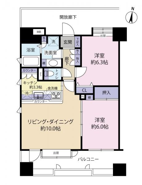 中古マンション 世田谷区松原３丁目 京王線下高井戸駅 8,780万円