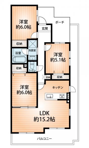 中古マンション 神戸市中央区磯辺通３丁目 JR東海道本線（米原〜神戸）三ノ宮駅 5,490万円