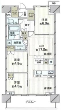 中古マンション 板橋区蓮根３丁目 都営三田線西台駅 7,300万円