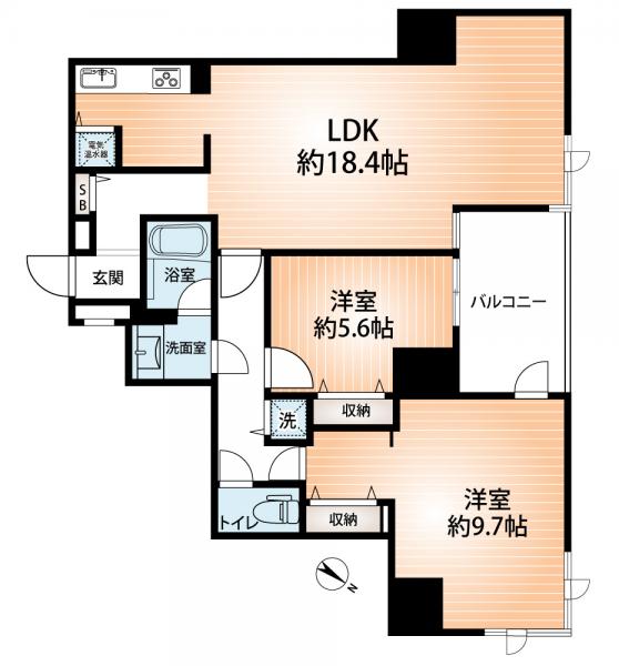 中古マンション 神戸市中央区熊内町４丁目 神戸市営地下鉄西神山手線新神戸駅 4,099万円