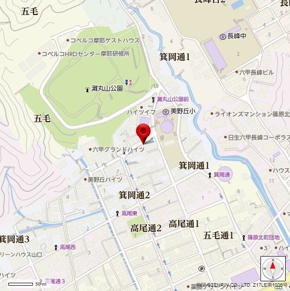 土地 兵庫県神戸市灘区箕岡通１丁目 阪急神戸線六甲駅 2,300万円