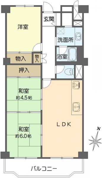 中古マンション 大阪府豊中市上新田４丁目 北大阪急行南北線桃山台駅 2,390万円