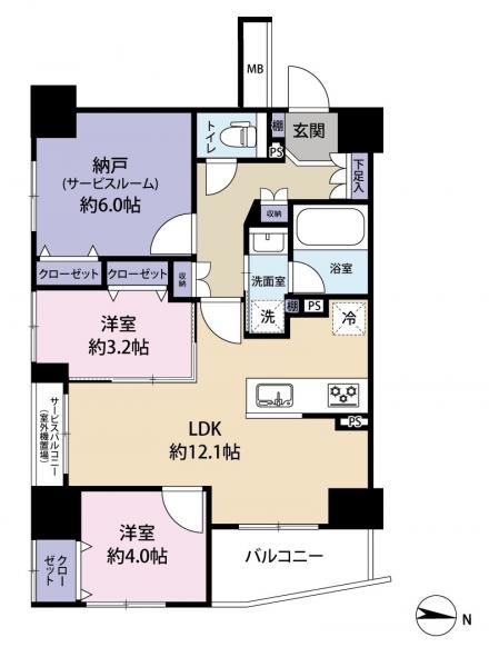 中古マンション 世田谷区千歳台３丁目 小田急線千歳船橋駅 7,990万円