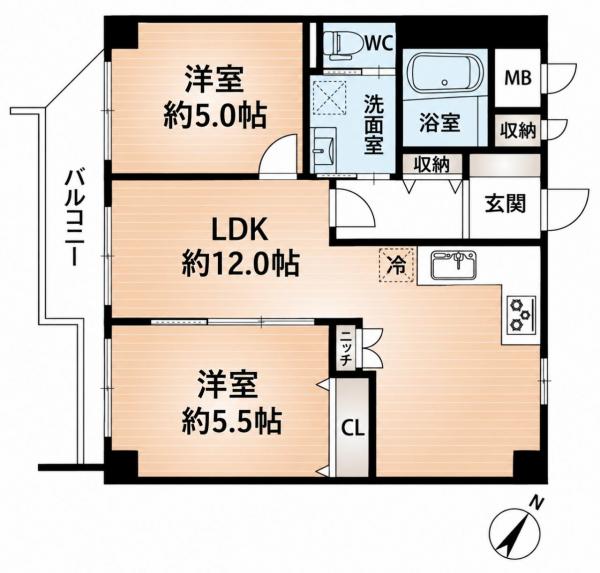 中古マンション 神戸市兵庫区西柳原町 JR山陽本線兵庫駅 2,080万円