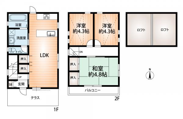 中古戸建 神戸市東灘区田中町４丁目 JR東海道本線（米原〜神戸）住吉駅 3,680万円