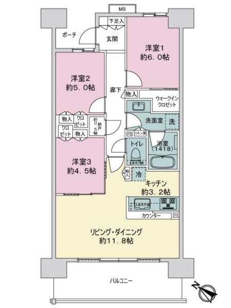 中古マンション 東京都江戸川区平井７丁目 JR中央・総武線平井駅 6,480万円