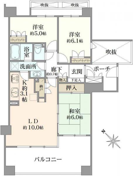 中古マンション 東京都国立市富士見台４丁目 JR南武線矢川駅 4,980万円