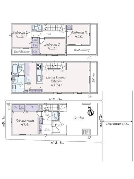 中古戸建 東京都江東区北砂４丁目 都営新宿線大島駅 7,480万円