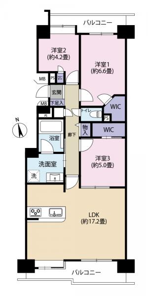 中古マンション 狛江市東和泉３丁目 小田急線和泉多摩川駅 6,490万円
