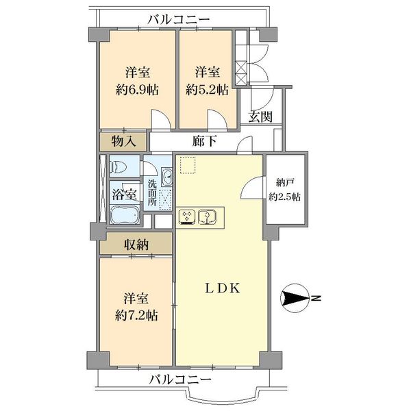 中古マンション 千葉県松戸市新松戸３丁目 千代田常磐線新松戸駅 2,980万円