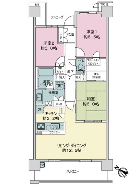 中古マンション 東京都足立区梅田８丁目 東武大師線梅島駅 6,980万円