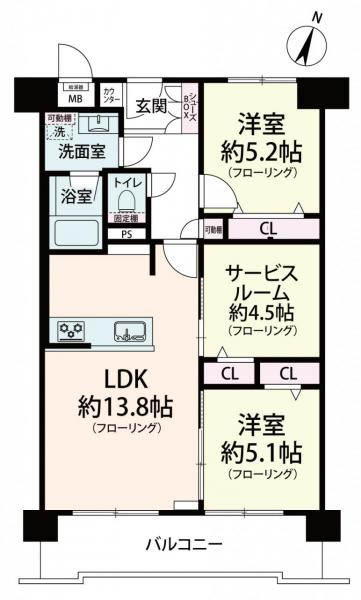 中古マンション 大阪市西区川口３丁目8-15 大阪メトロ中央線九条駅 3,190万円