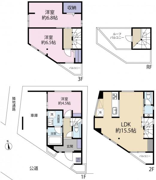 新築戸建 新宿区高田馬場３丁目 JR山手線高田馬場駅 8,780万円