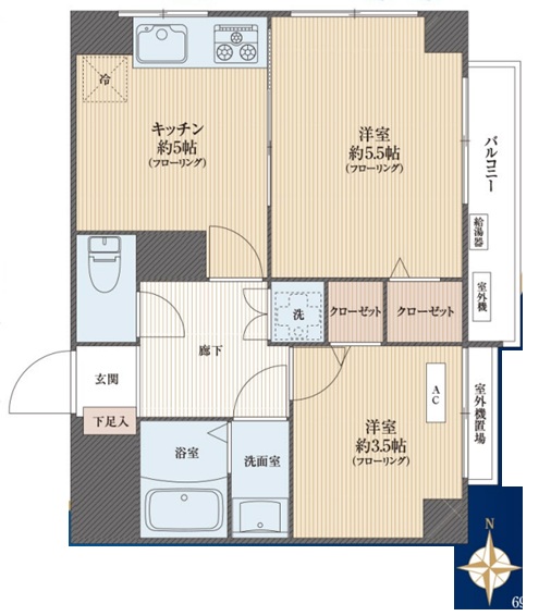 中古マンション 練馬区中村北１丁目 都営大江戸線練馬駅 2,580万円