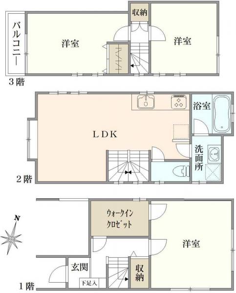 中古戸建 東京都中野区江原町３丁目 都営大江戸線新江古田駅 6,980万円