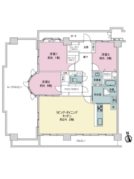 中古マンション 大阪府吹田市江坂町１丁目 大阪メトロ御堂筋線江坂駅 7,680万円