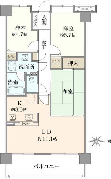 中古マンション 東京都東大和市桜が丘１丁目 西武拝島線東大和市駅 2,980万円