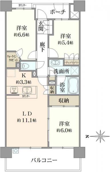 中古マンション 東京都武蔵野市境５丁目 JR中央本線武蔵境駅 1億490万円