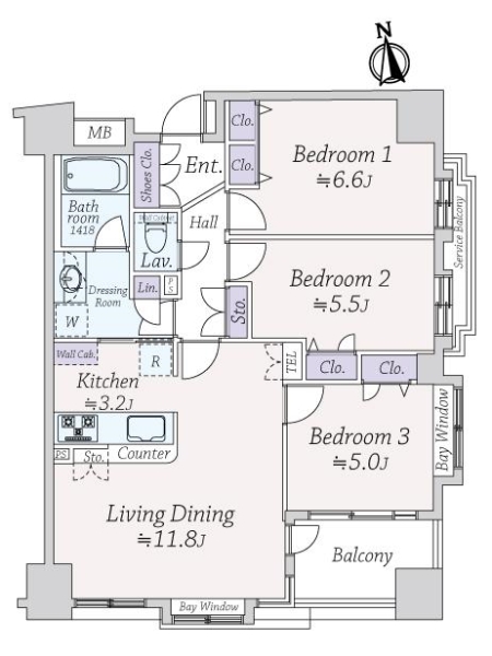 中古マンション 東京都江戸川区春江町２丁目 都営新宿線瑞江駅 3,980万円