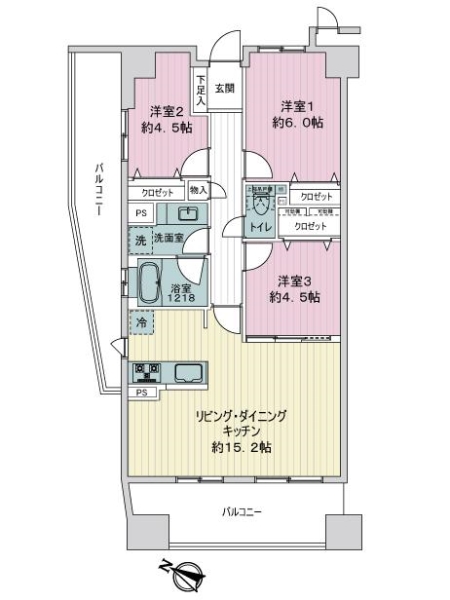 中古マンション 東京都江戸川区上一色２丁目 JR中央・総武線小岩駅 4,698万円