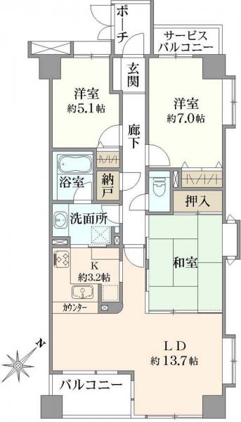 中古マンション 東京都江戸川区南葛西６丁目 東西線葛西駅 4,130万円