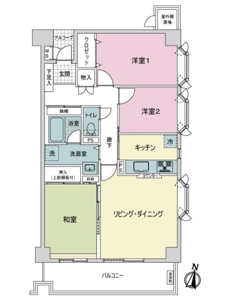 中古マンション 東京都大田区仲池上２丁目 都営浅草線西馬込駅 5,380万円
