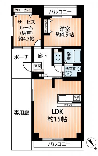 中古マンション 神戸市兵庫区荒田町4丁目 神戸市営地下鉄西神山手線湊川公園駅 1,990万円