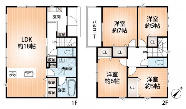 新築戸建 神戸市北区緑町５丁目 神戸電鉄有馬線山の街駅 3,780万円