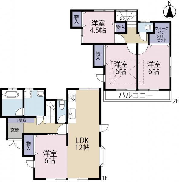 中古戸建 東久留米市下里６丁目 西武池袋線清瀬駅 2,799万円
