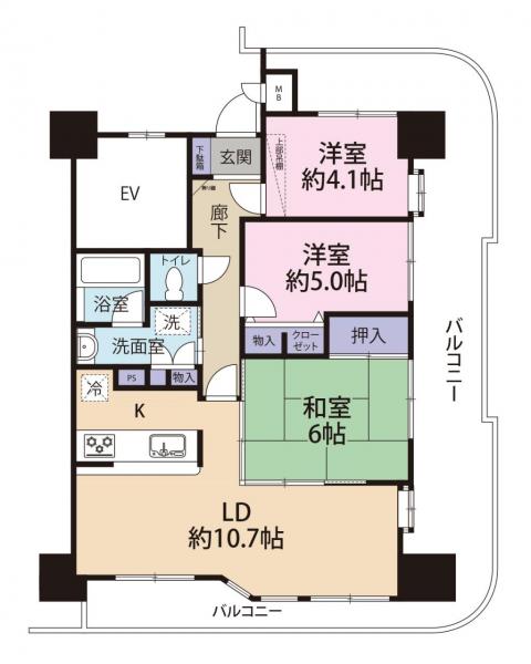 中古マンション 横浜市磯子区森１丁目 JR根岸線磯子駅 4,680万円