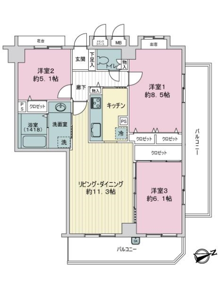 中古マンション 東京都荒川区南千住７丁目 JR常磐線（取手〜いわき）南千住駅 7,480万円