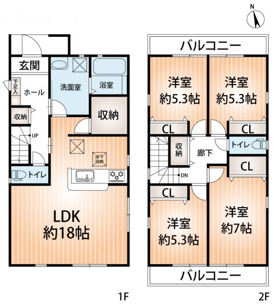 新築戸建 神戸市須磨区北落合５丁目 神戸市営地下鉄西神山手線名谷駅 4,380万円