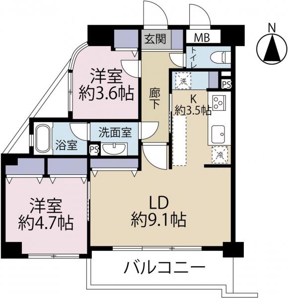 中古マンション 練馬区中村北２丁目 西武池袋線中村橋駅 5,780万円