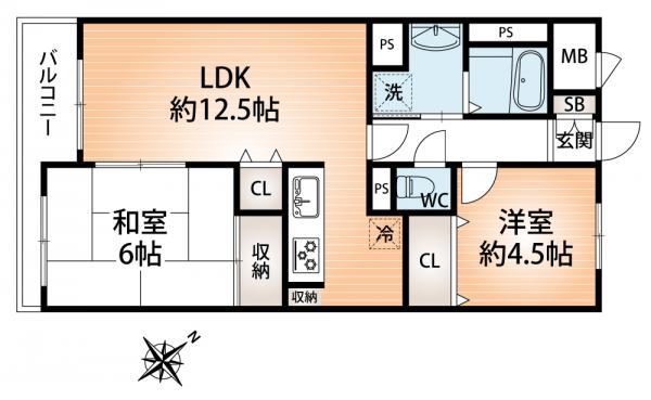 中古マンション 神戸市長田区本庄町４丁目 JR山陽本線鷹取駅 1,980万円