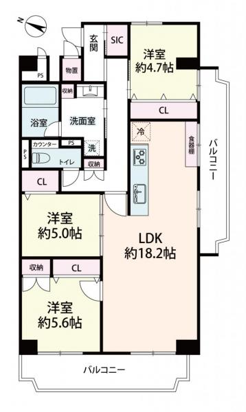 中古マンション 大阪市北区本庄東２丁目 大阪メトロ谷町線天神橋筋六丁目駅 5,499万円