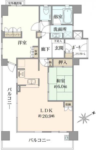 中古マンション 東京都府中市天神町１丁目 京王競馬場線府中駅 7,980万円