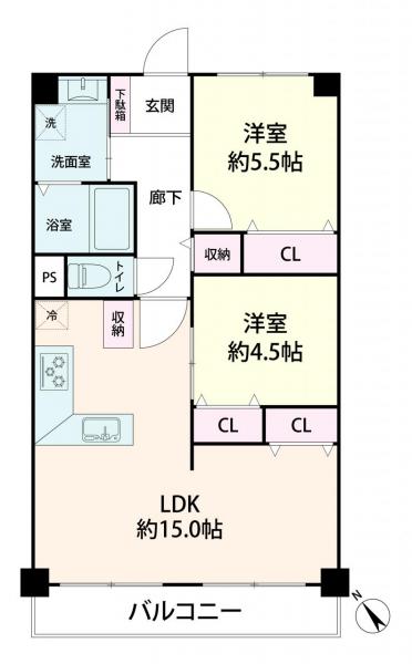 中古マンション 大阪市西淀川区千舟２丁目13-4 JR東西線御幣島駅 2,680万円