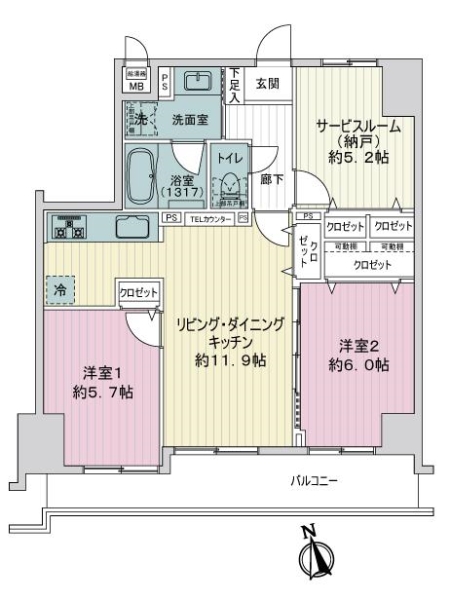 中古マンション 東京都江東区南砂４丁目 東西線南砂町駅 6,398万円
