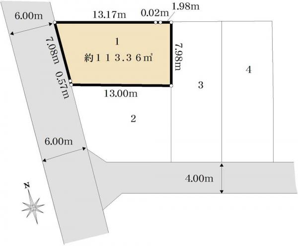 土地 東京都調布市多摩川６丁目 京王競馬場線調布駅 6,310万円