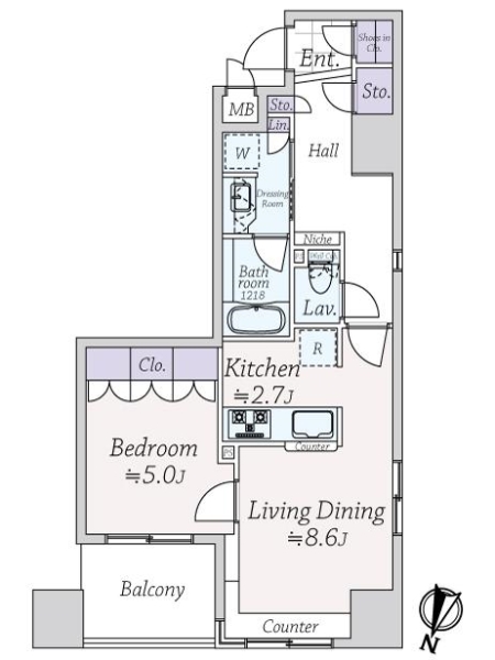 中古マンション 東京都新宿区箪笥町 都営大江戸線牛込神楽坂駅 9,480万円