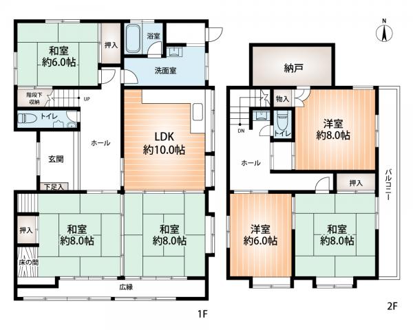 中古戸建 神戸市北区若葉台２丁目 神戸電鉄有馬線北鈴蘭台駅 1,980万円