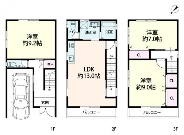中古戸建 大阪市西淀川区姫島３丁目 阪神本線姫島駅 2,980万円