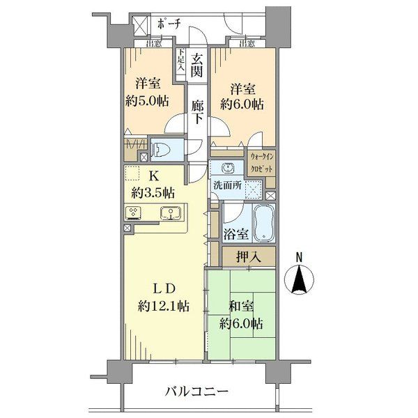 中古マンション 東京都三鷹市新川６丁目 JR中央本線吉祥寺駅 5,980万円