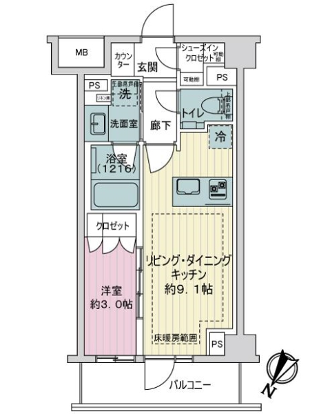 中古マンション 東京都渋谷区代々木４丁目 小田急線参宮橋駅 7,990万円
