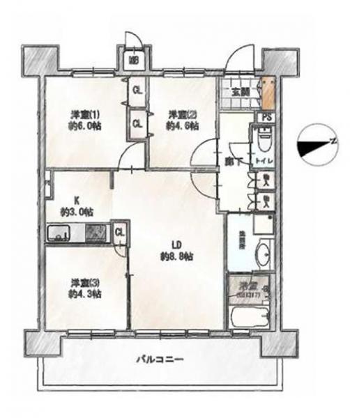 中古マンション 足立区千住関屋町 京成本線千住大橋駅 5,680万円