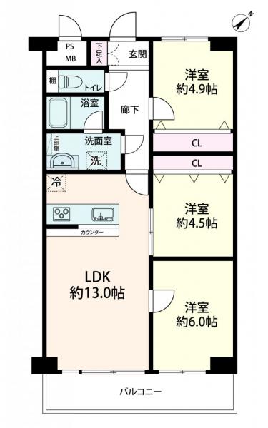 中古マンション 大阪市西淀川区千舟２丁目 JR東西線御幣島駅 2,380万円