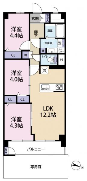 中古マンション 北区西が丘１丁目 都営三田線本蓮沼駅 3,590万円