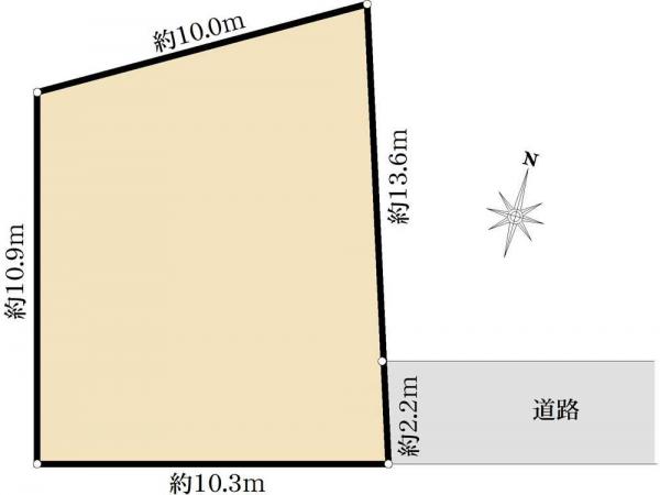 土地 東京都練馬区練馬２丁目 西武豊島線練馬駅 4,480万円