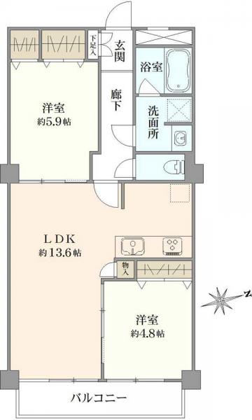 中古マンション 東京都北区西ケ原１丁目 JR山手線駒込駅 5,780万円