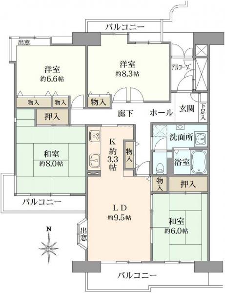 中古マンション 東京都練馬区光が丘３丁目 都営大江戸線光が丘駅 7,380万円